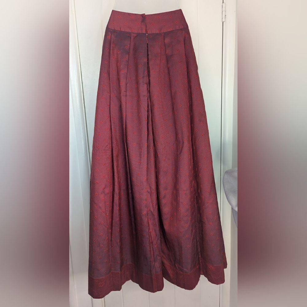 Calypso Silk Maxi Skirt 90s Glam Fairy Princess Tomato Girl Beachy Boho Chic 1 - Picture 6 of 11